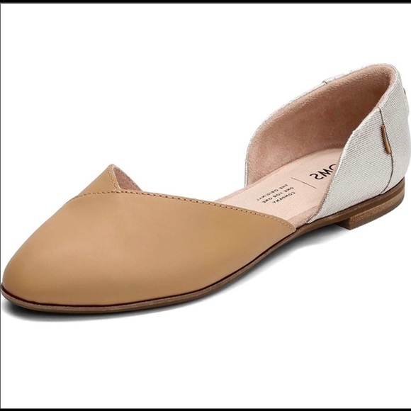 Toms Shoes - Toms Julia D’Orsay Sparkle Flats in Excellent Condition Size 7